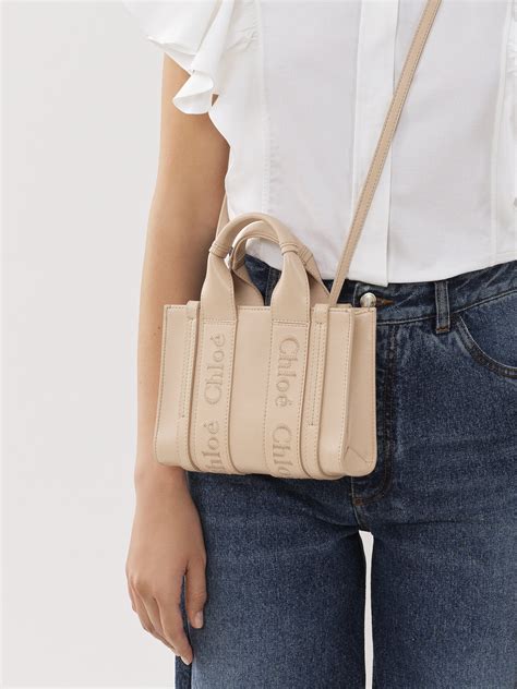 chloe mini round bag|chloe mini woody tote bag.